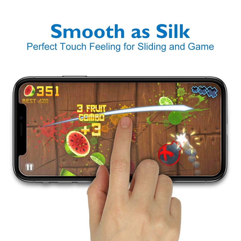 Mothca Matte Glass Screen Protector for iPhone 11 Pro Max/iPhone XS Max 6.5-inch, Anti-Glare & Anti-Fingerprint Tempered Glass Film, Case Friendly, Easy to Install, Bubble Free - Smooth as Silk - Image 2